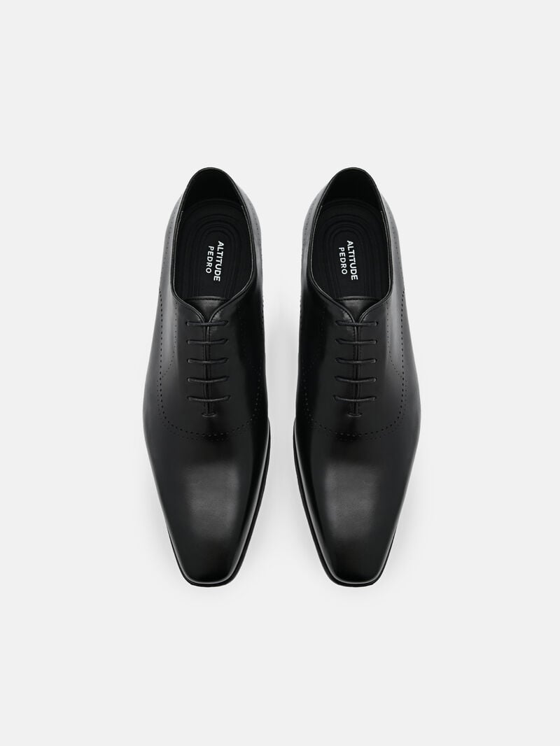 Pedro Altitude Lightweight Leather Men Oxford Shoes Black | Q9Q-2789