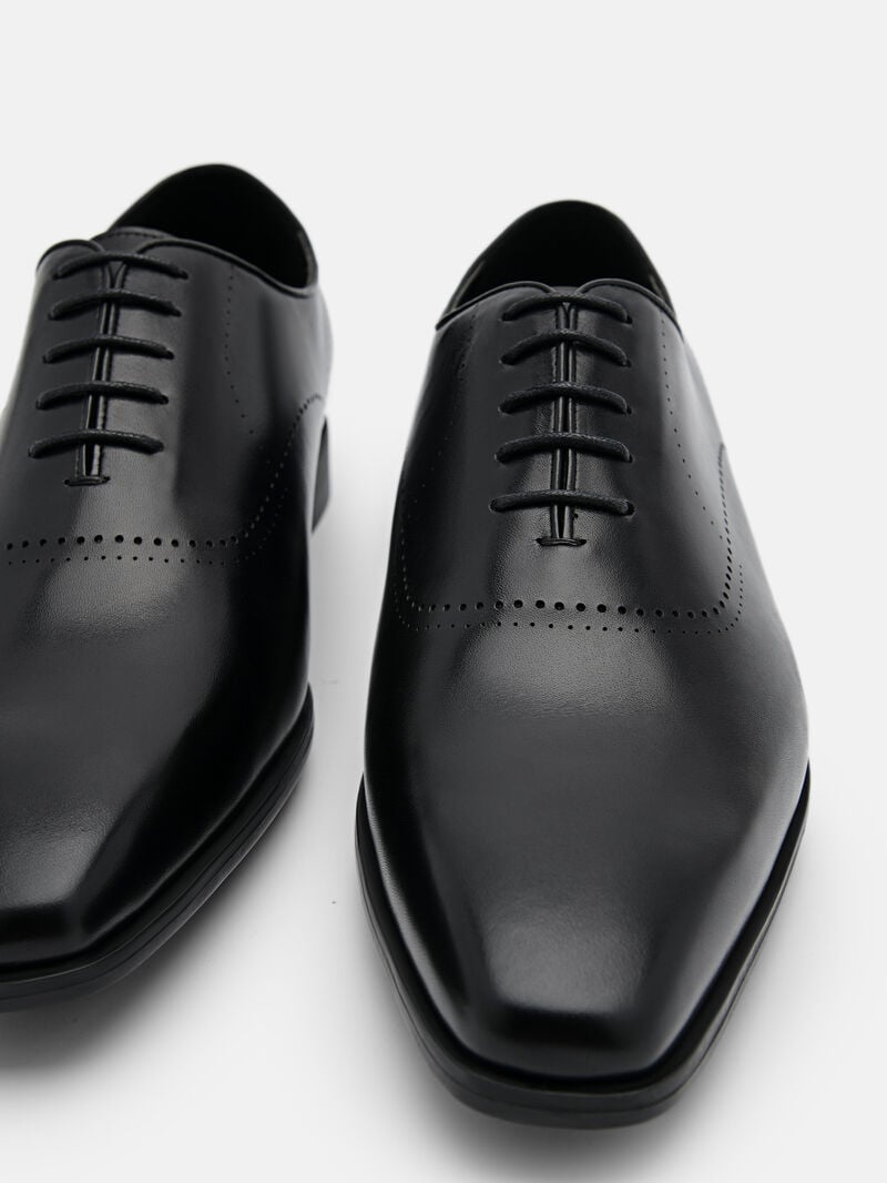 Pedro Altitude Lightweight Leather Men Oxford Shoes Black | Q9Q-2789