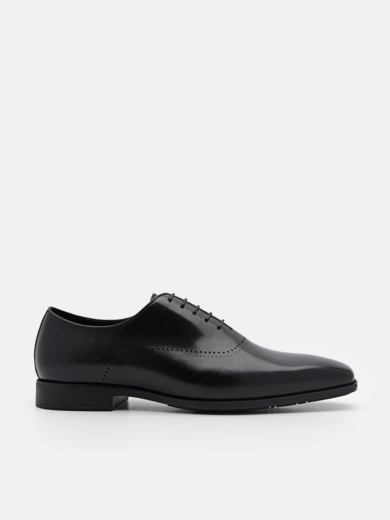 Pedro Altitude Lightweight Leather Men Oxford Shoes Black | Q9Q-2789