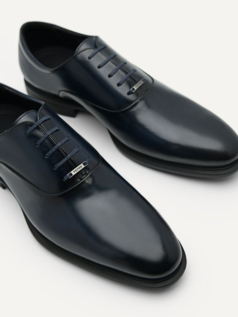 Pedro Altitude Lightweight Leather Men Oxford Shoes Navy | Q9Q-2788