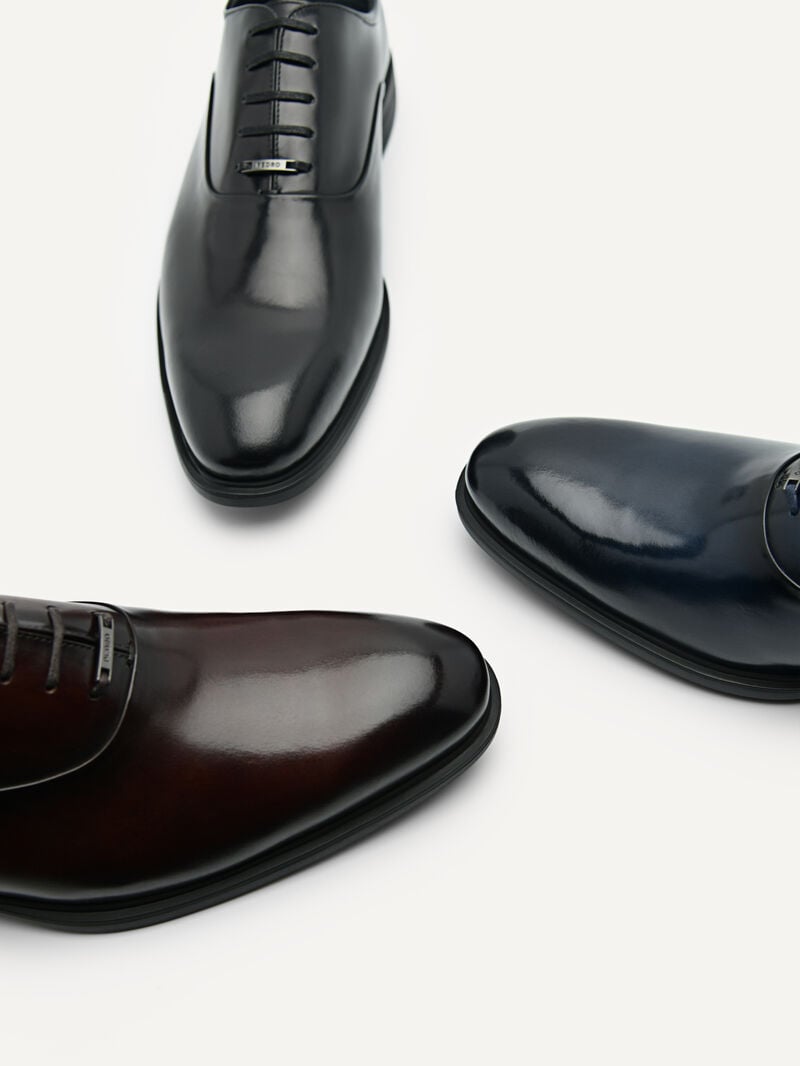 Pedro Altitude Lightweight Leather Men Oxford Shoes Navy | Q9Q-2788