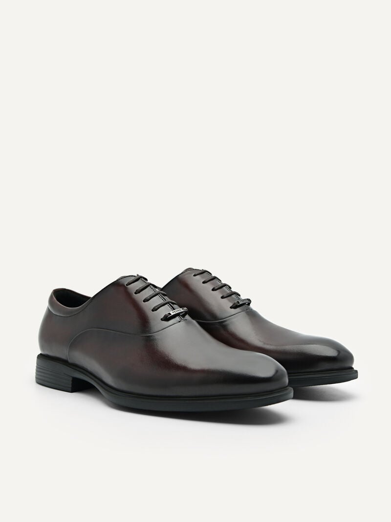 Pedro Altitude Lightweight Leather Men Oxford Shoes Dark Brown | Q9Q-2787