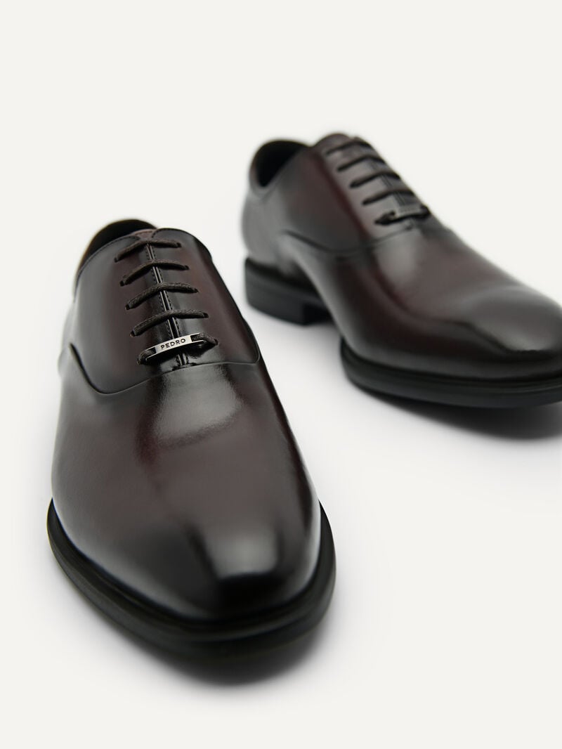 Pedro Altitude Lightweight Leather Men Oxford Shoes Dark Brown | Q9Q-2787
