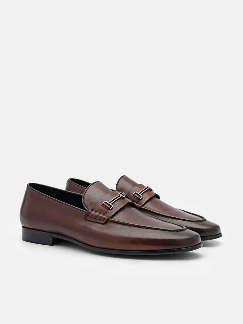 Pedro Anthony Leather Men Loafers Brown | Q9Q-2771