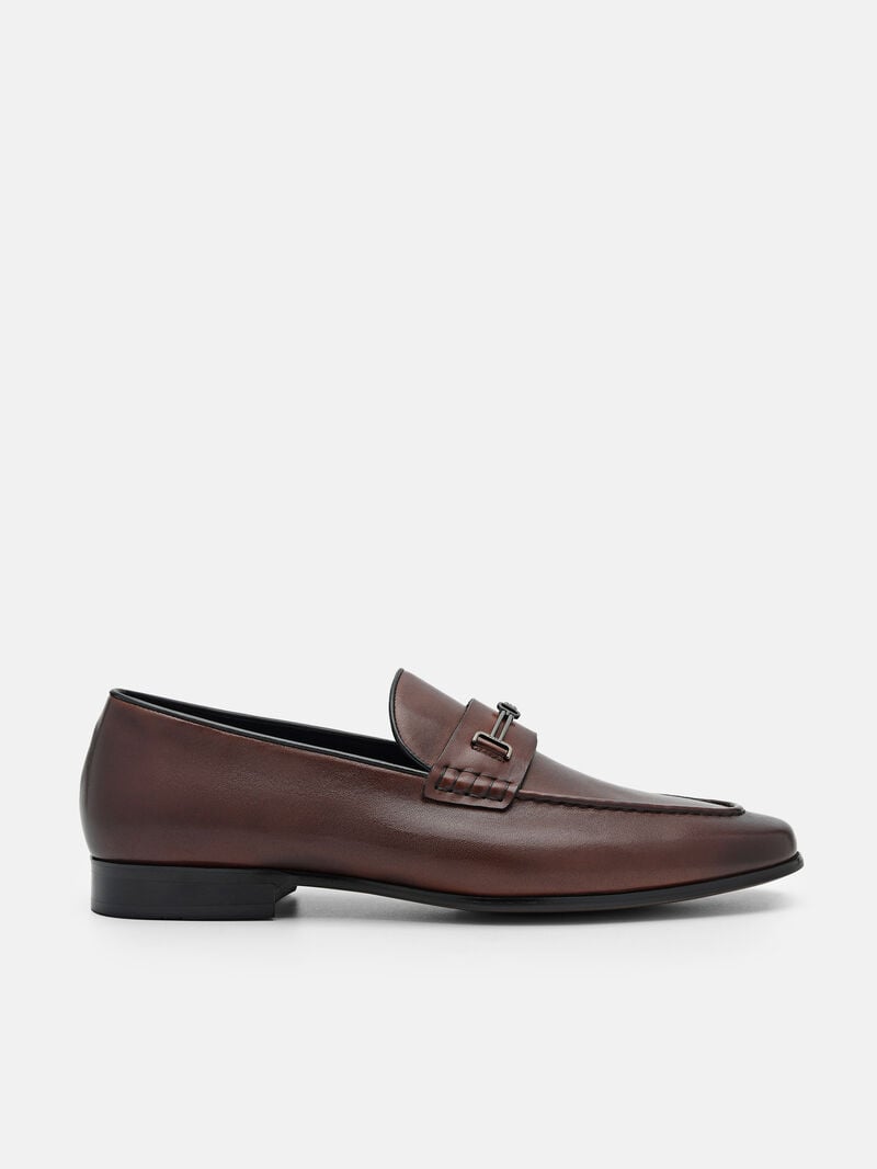 Pedro Anthony Leather Men Loafers Brown | Q9Q-2771