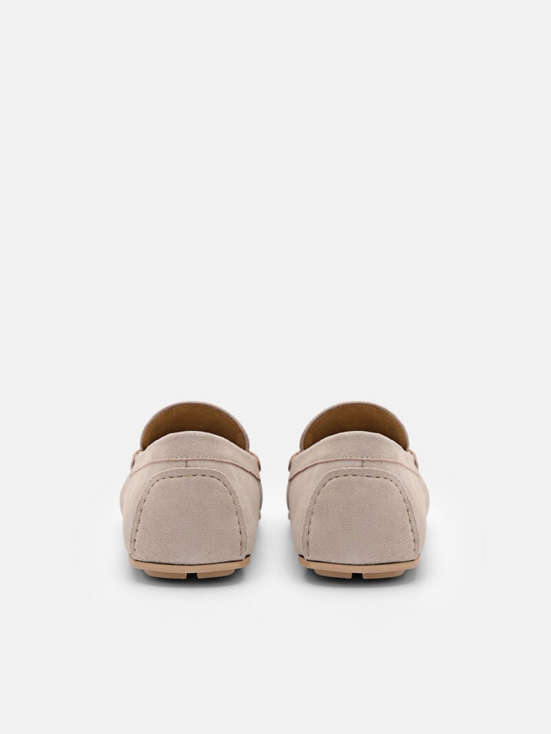 Pedro Anthony Leather Moccasins Men Loafers Taupe | Q9Q-2766