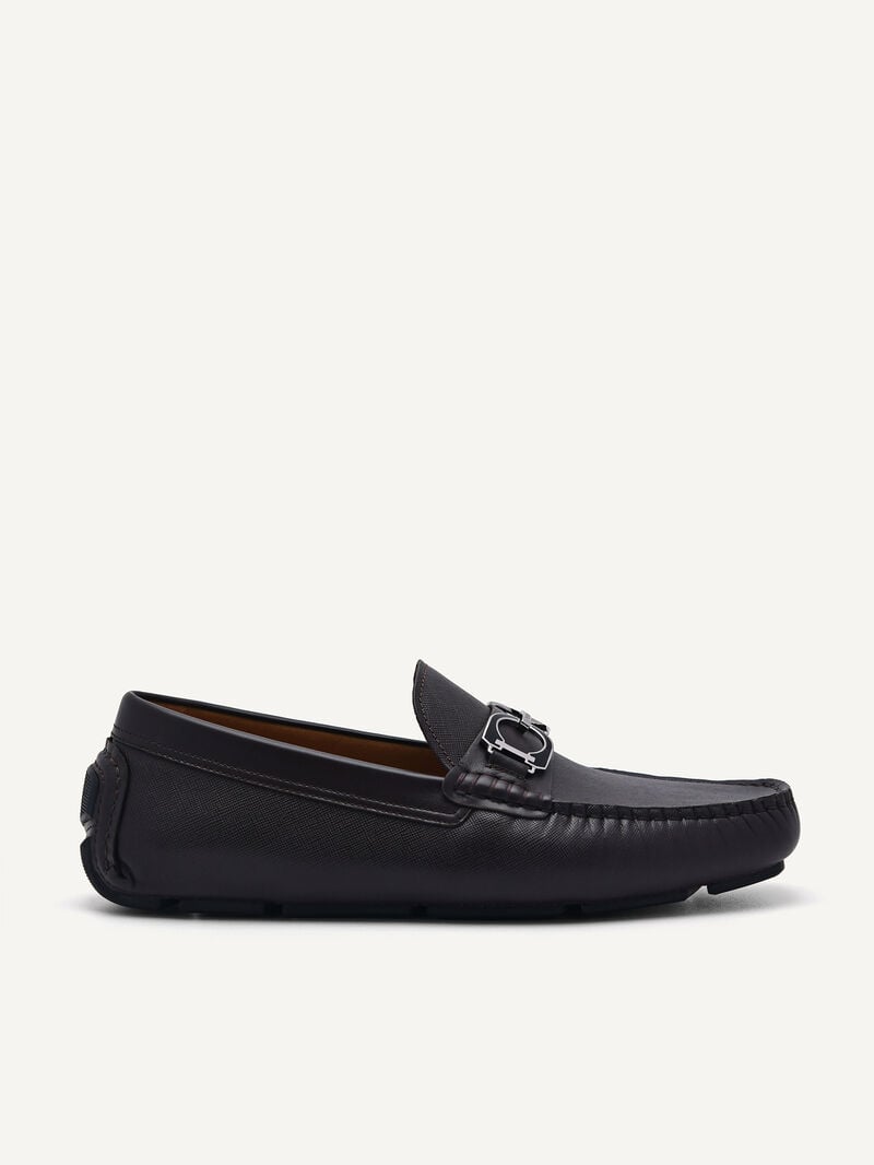 Pedro Antonio Leather Men Moccasins Dark Brown | Q9Q-1938