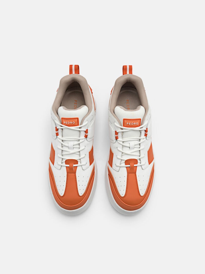 Pedro Arc Court Sneakers Men Low Top Sneakers Orange | Q9Q-1931