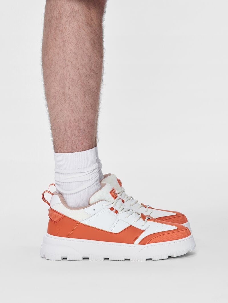 Pedro Arc Court Sneakers Men Low Top Sneakers Orange | Q9Q-1931