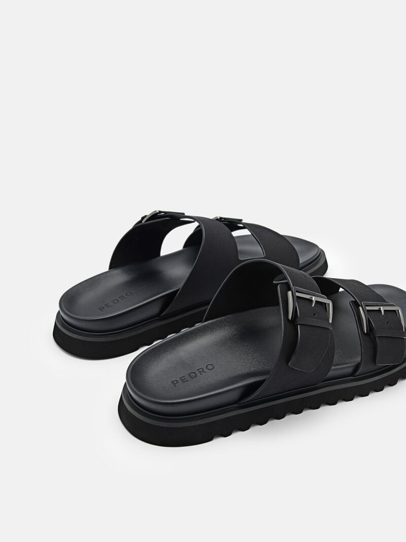 Pedro Arche Slide Men Sandals Black | Q9Q-2759