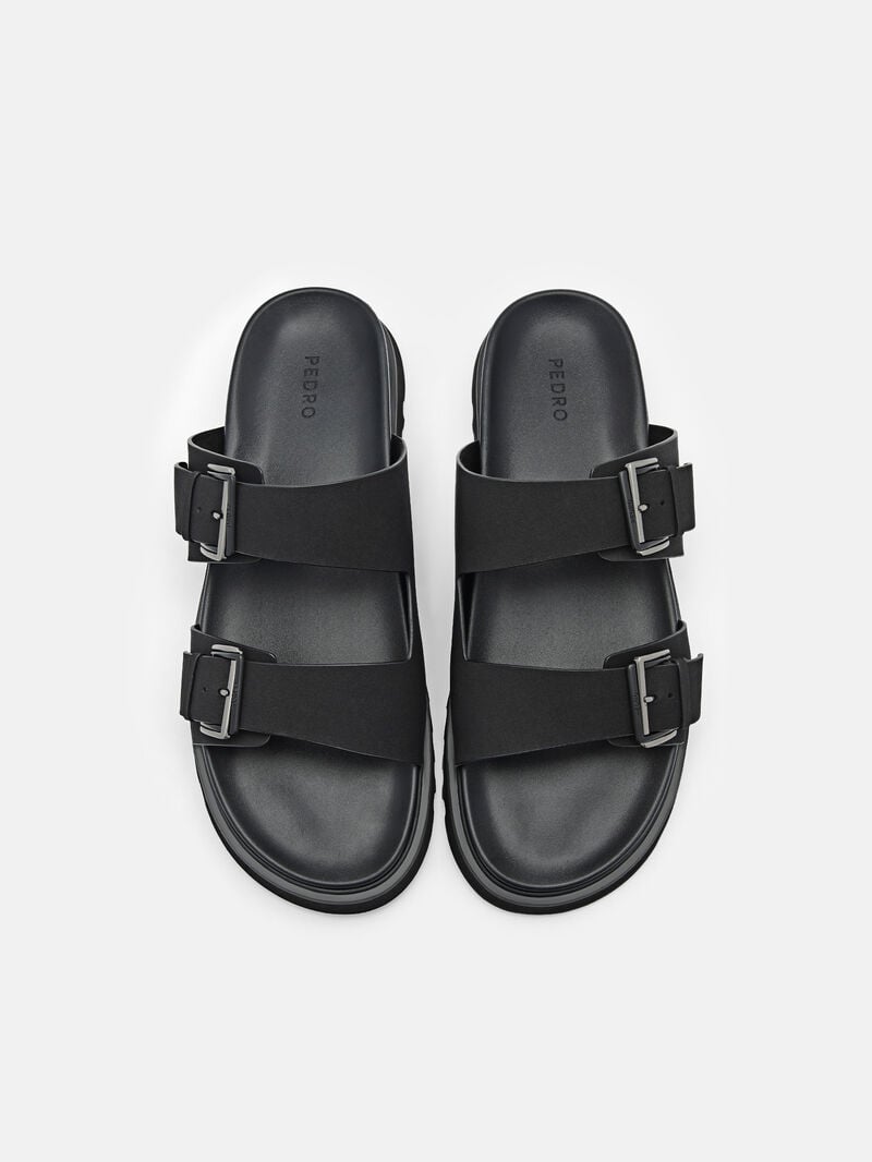 Pedro Arche Slide Men Sandals Black | Q9Q-2759