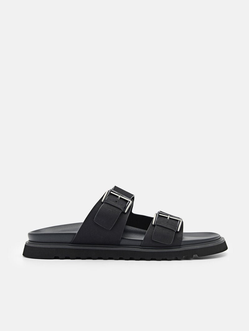 Pedro Arche Slide Men Sandals Black | Q9Q-2759