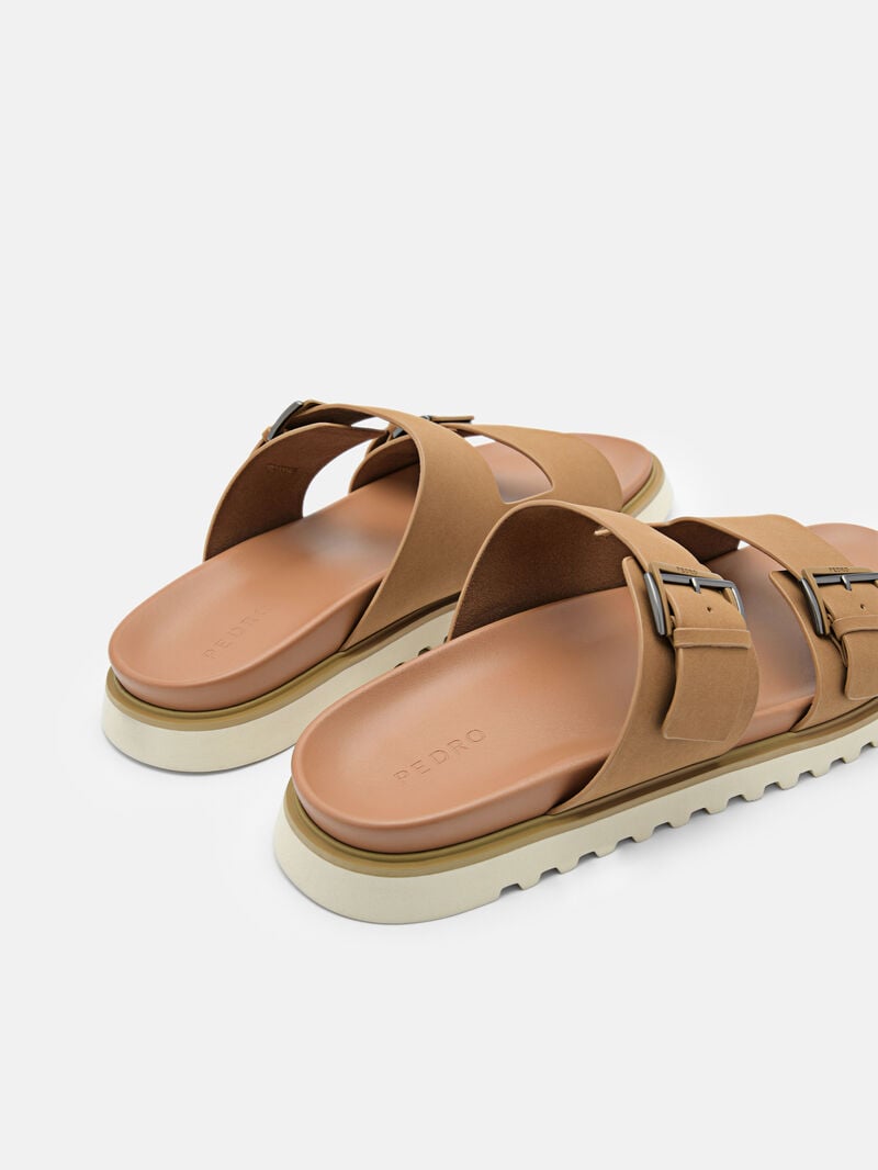 Pedro Arche Slide Men Sandals Sand | Q9Q-2762