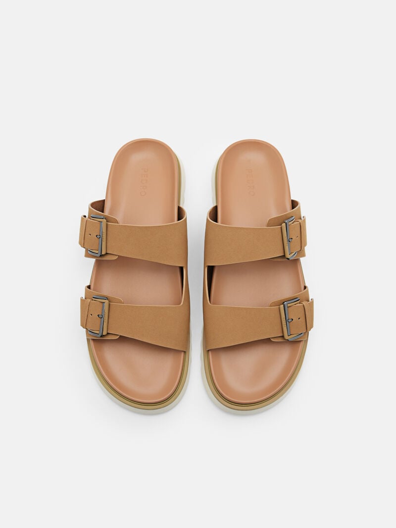 Pedro Arche Slide Men Sandals Sand | Q9Q-2762