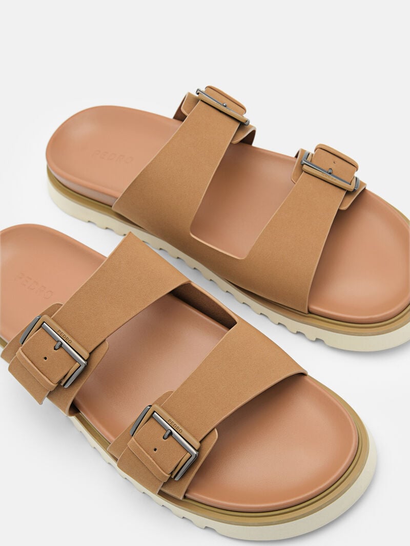 Pedro Arche Slide Men Sandals Sand | Q9Q-2762