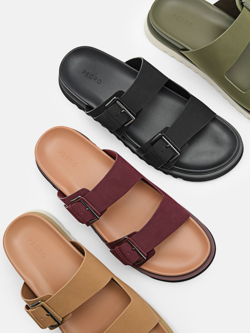 Pedro Arche Slide Men Sandals Sand | Q9Q-2762