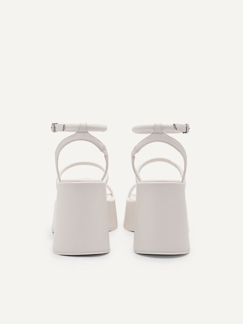 Pedro Aryna Platform Sandals Women Wedges White | Q9Q-1927