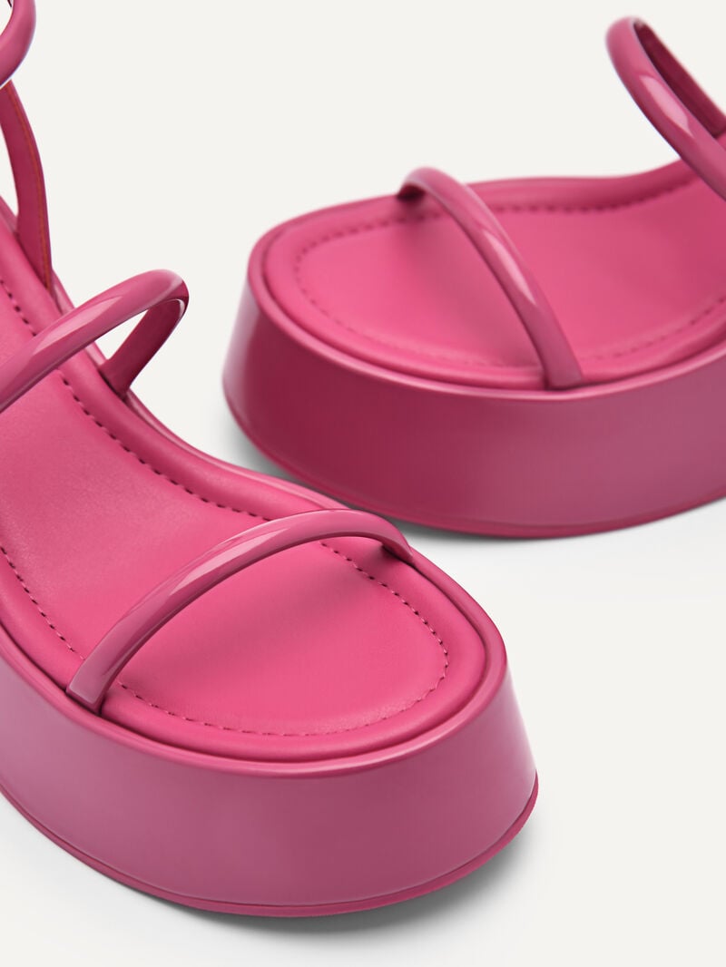 Pedro Aryna Platform Women Heel Sandals Fuchsia | Q9Q-1501