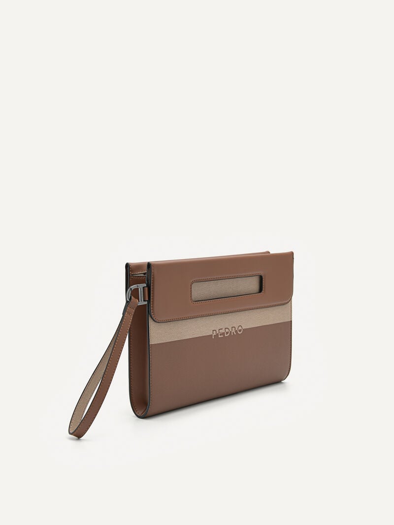 Pedro Asbel Bags Men Clutches Cognac | Q9Q-1299