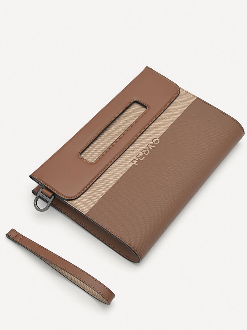 Pedro Asbel Bags Men Clutches Cognac | Q9Q-1299