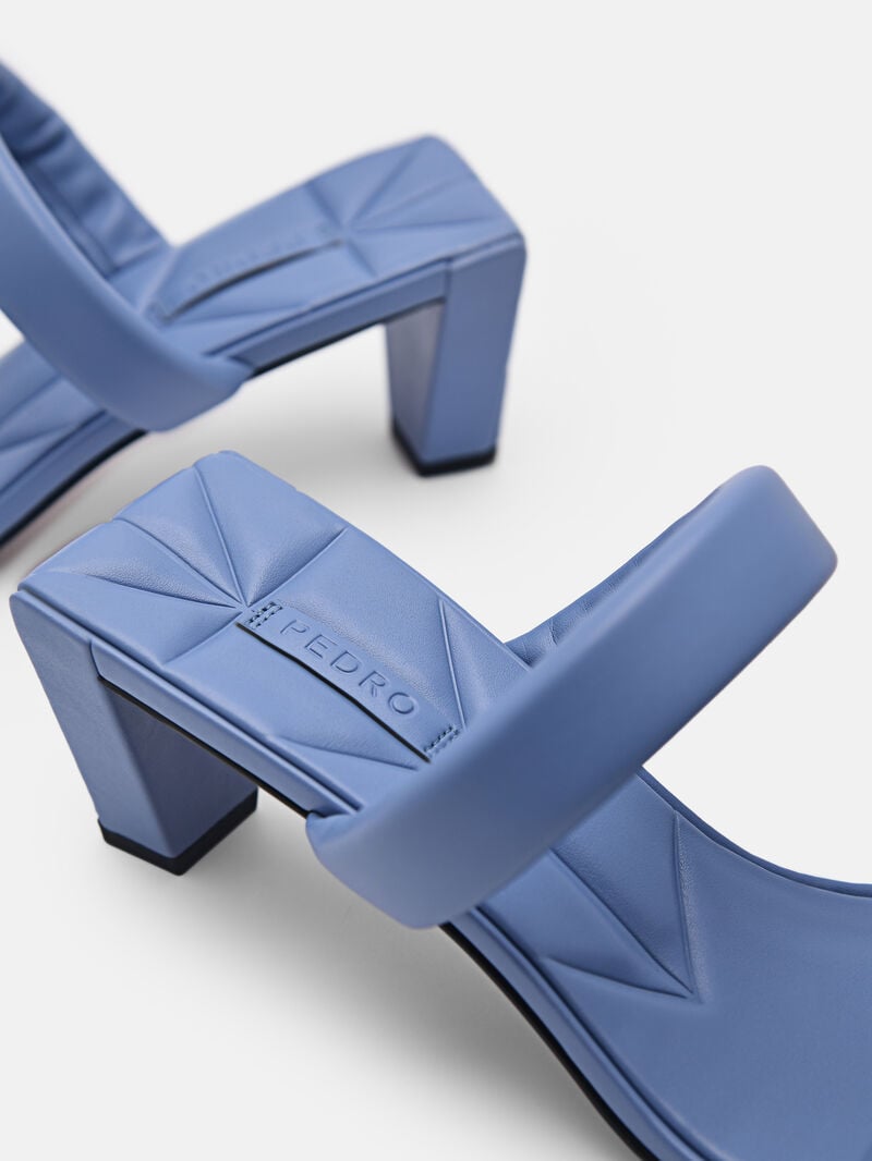 Pedro Aster Women Heel Sandals Blue | Q9Q-1499