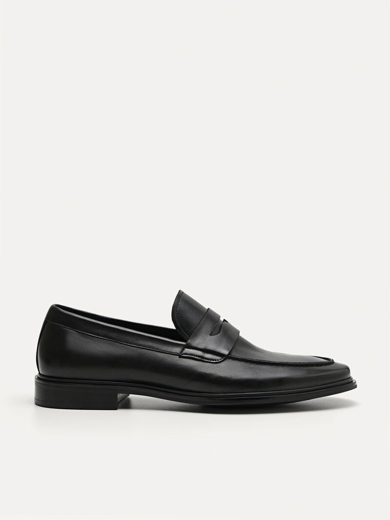 Pedro Bailey Calf Leather Men Loafers Black | Q9Q-1921