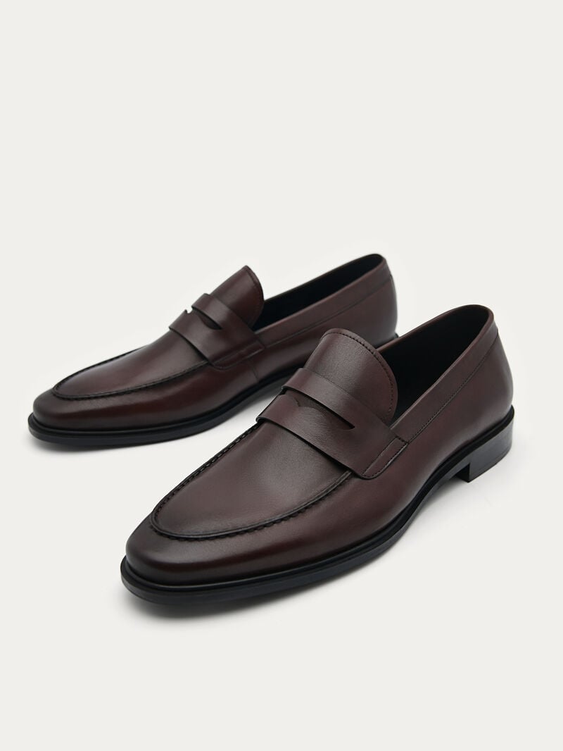 Pedro Bailey Calf Leather Men Loafers Dark Brown | Q9Q-1922