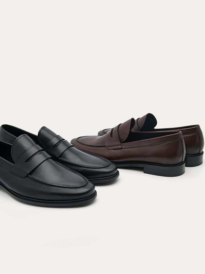 Pedro Bailey Calf Leather Men Loafers Dark Brown | Q9Q-1922