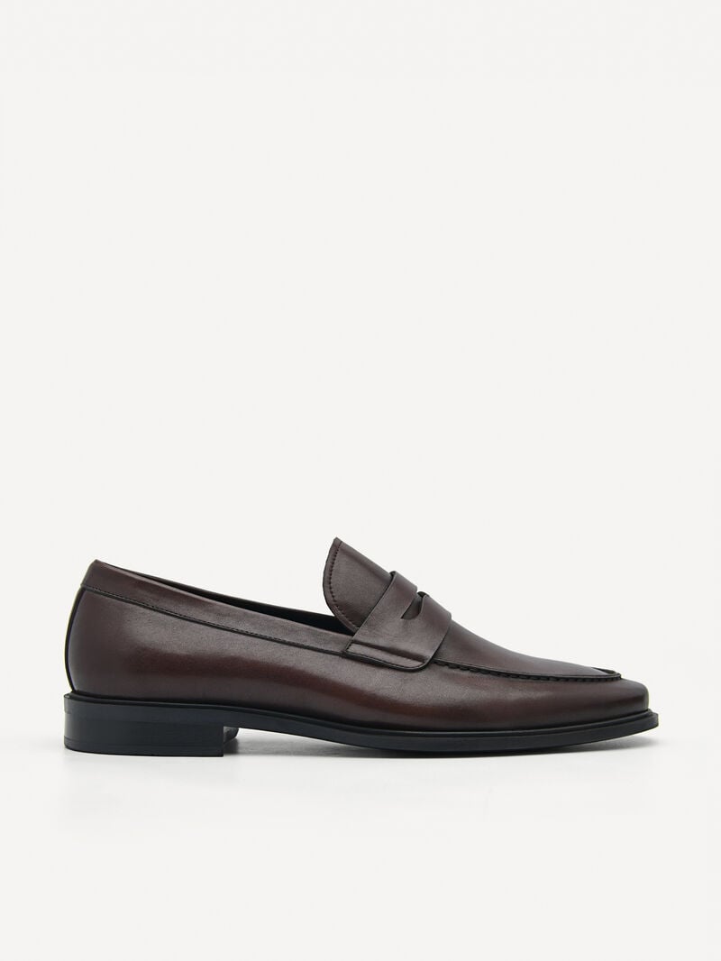 Pedro Bailey Calf Leather Men Loafers Dark Brown | Q9Q-1922