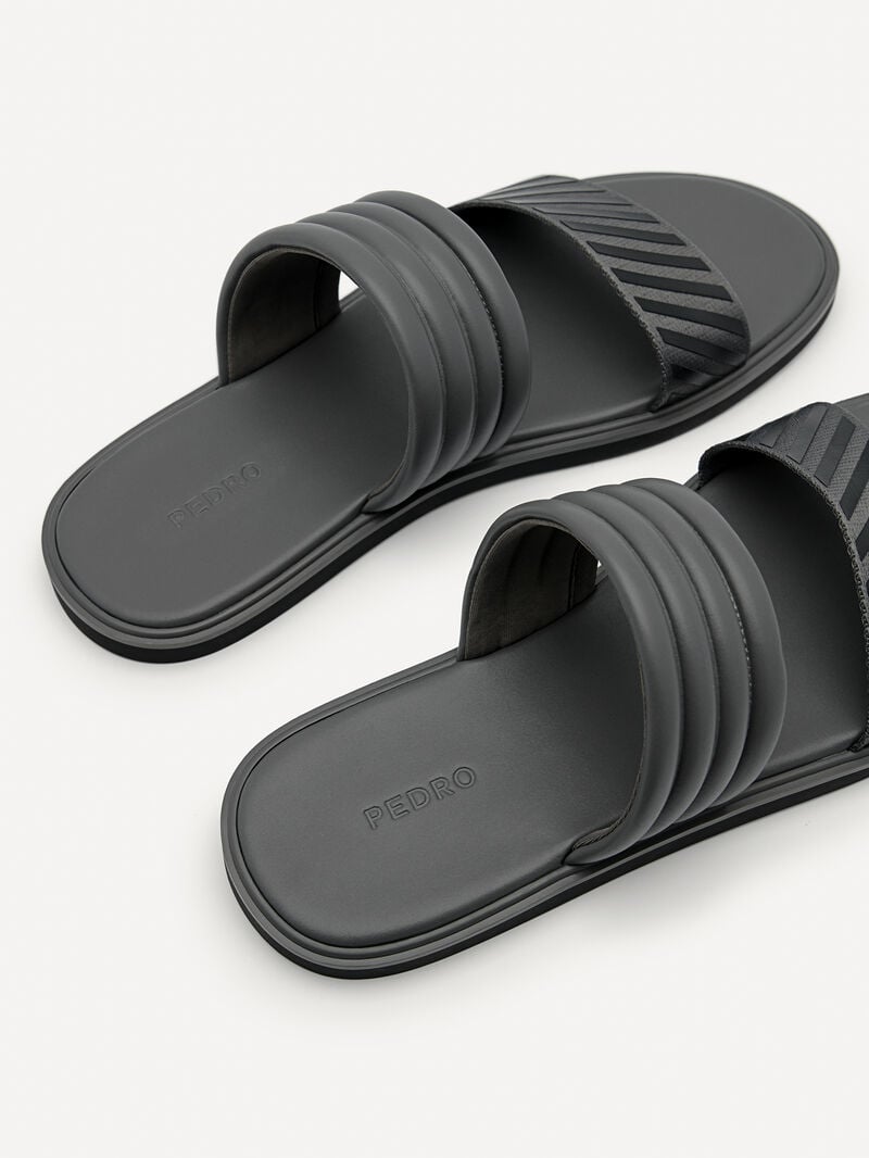 Pedro Band Slide Men Sandals Dark Grey | Q9Q-1919