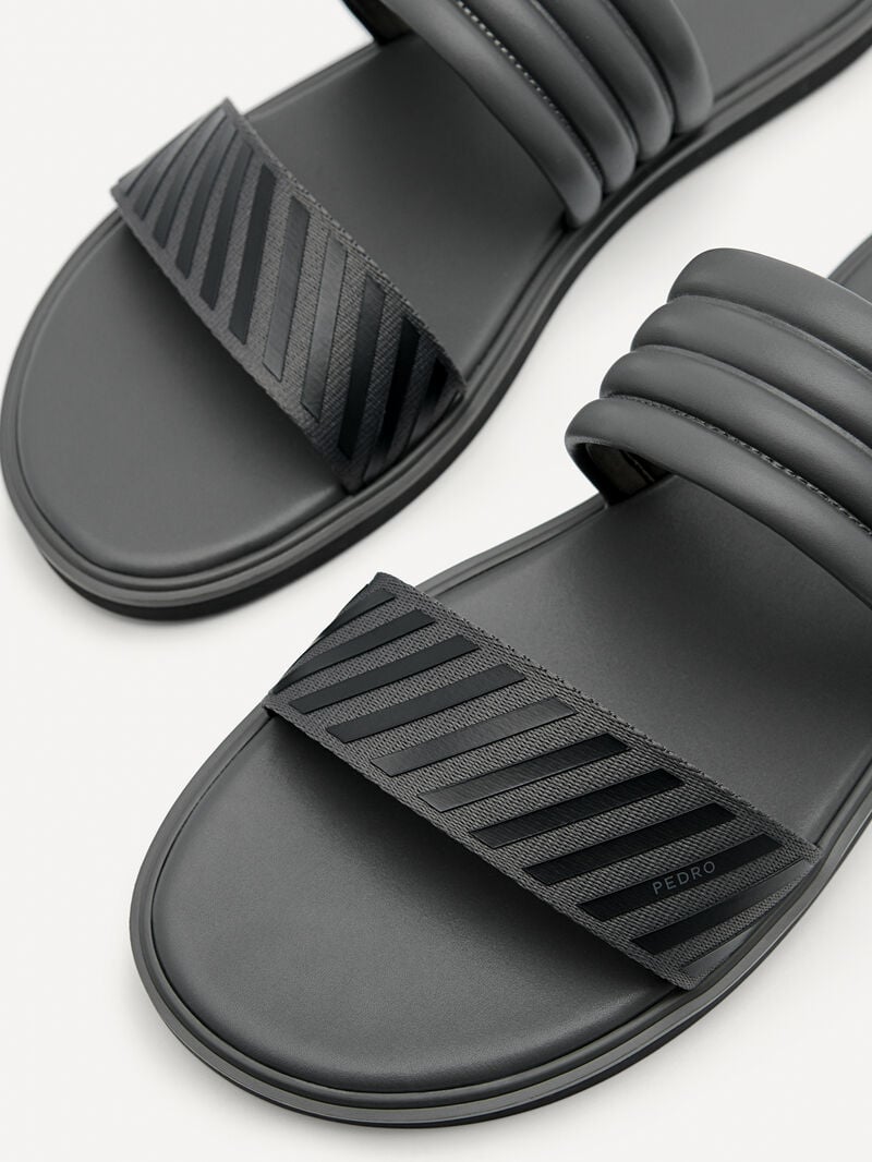 Pedro Band Slide Men Sandals Dark Grey | Q9Q-1919
