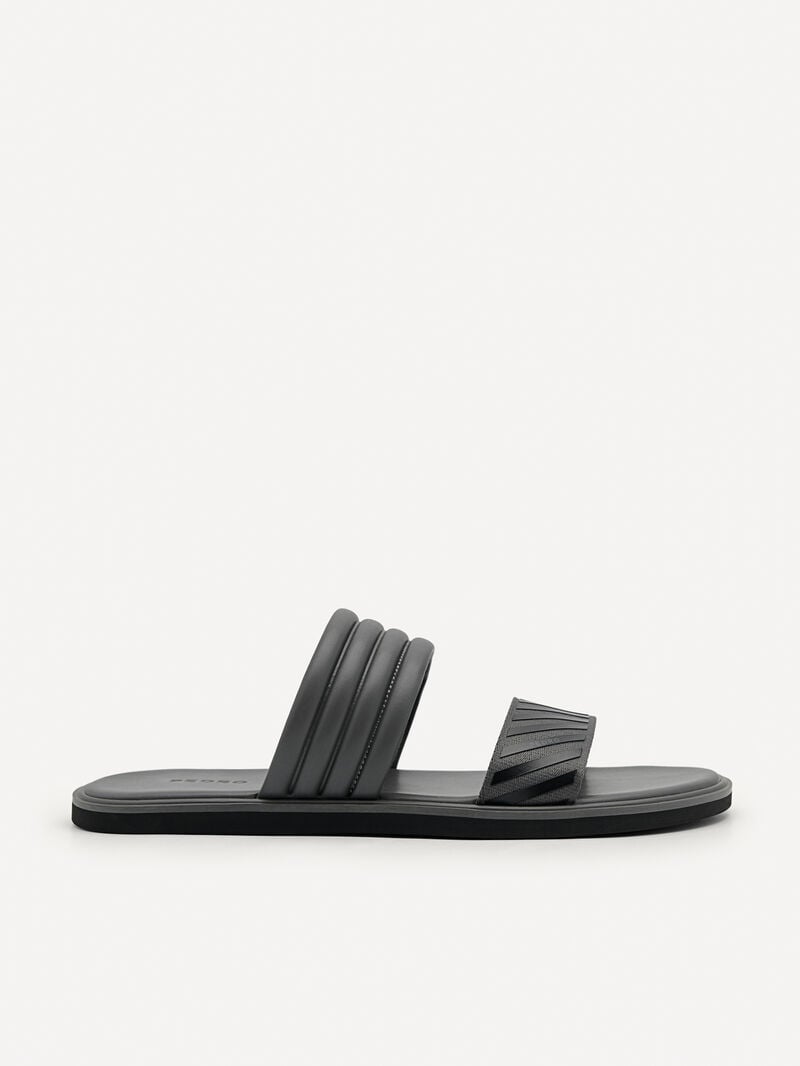 Pedro Band Slide Men Sandals Dark Grey | Q9Q-1919