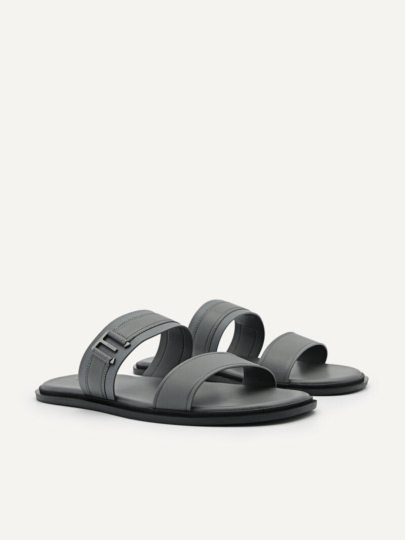 Pedro Band Slide Men Sandals Dark Grey | Q9Q-1916