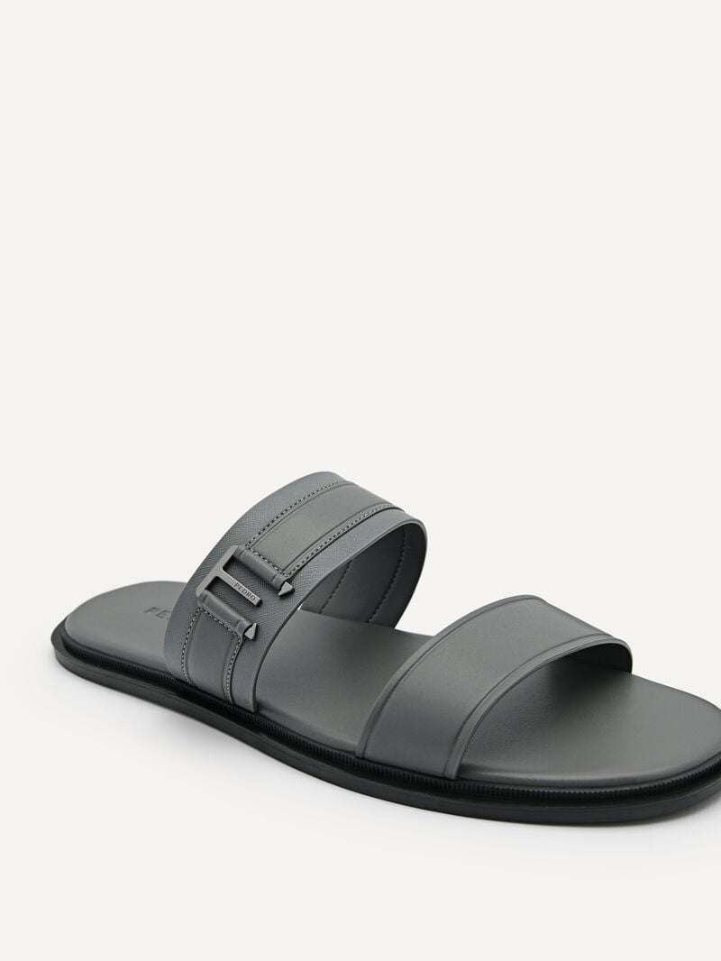Pedro Band Slide Men Sandals Dark Grey | Q9Q-1916