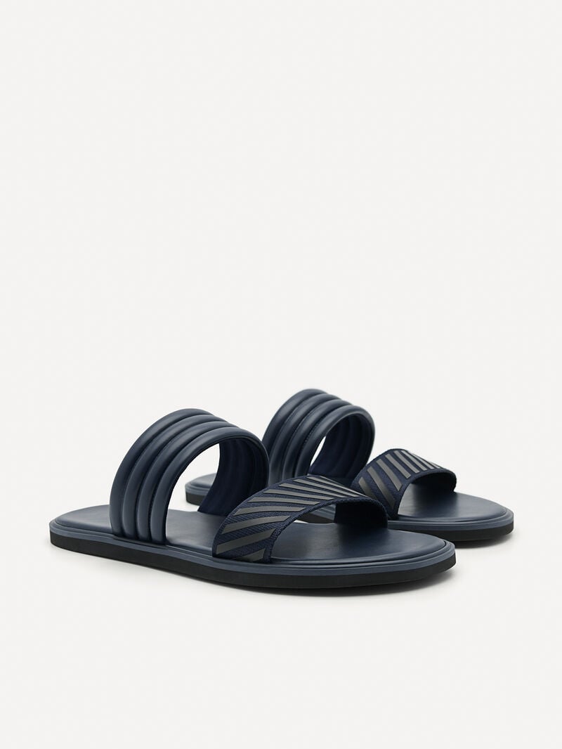 Pedro Band Slide Men Sandals Navy | Q9Q-1920
