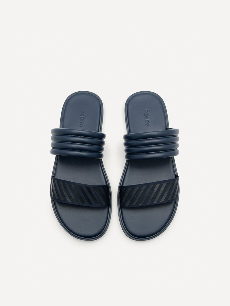 Pedro Band Slide Men Sandals Navy | Q9Q-1920