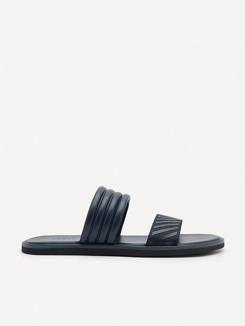 Pedro Band Slide Men Sandals Navy | Q9Q-1920