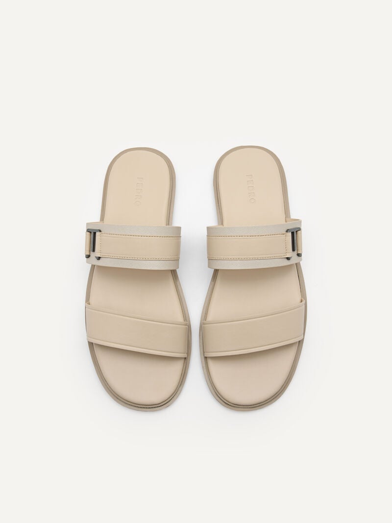 Pedro Band Slide Men Sandals Taupe | Q9Q-1917