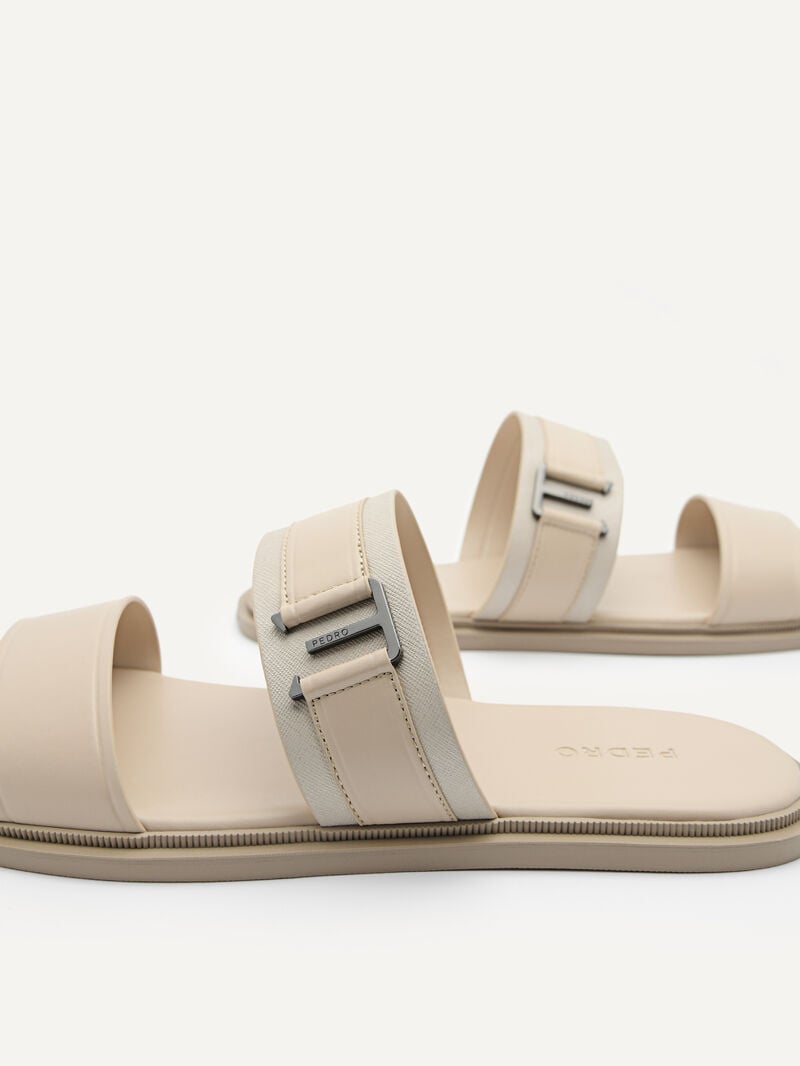 Pedro Band Slide Men Sandals Taupe | Q9Q-1917