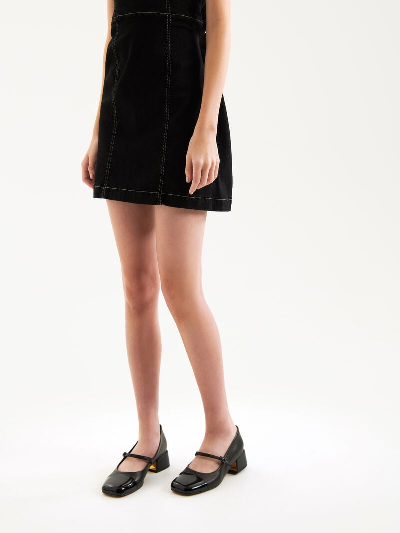 Pedro Bianca Leather Mary Jane Women Pumps Black | Q9Q-1495