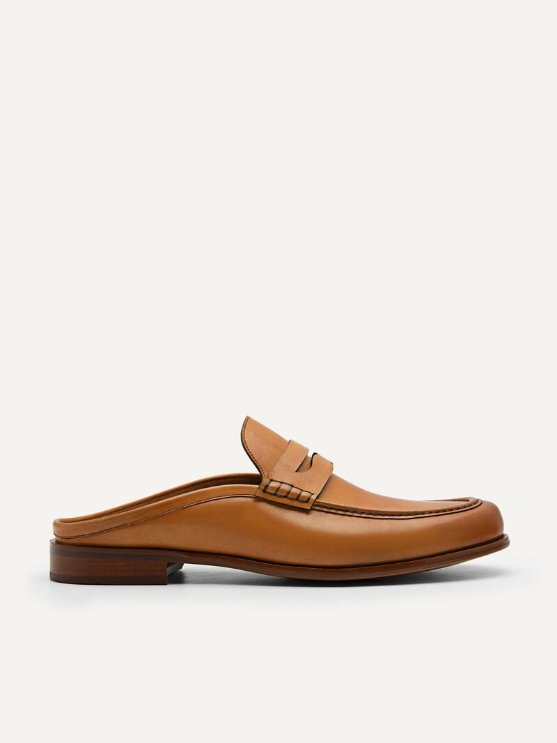Pedro Blake Leather Loafers Men Slip Ons Camel | Q9Q-2697