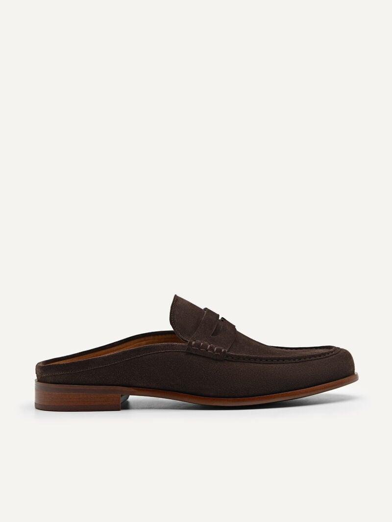 Pedro Blake Leather Loafers Men Slip Ons Dark Brown | Q9Q-2696