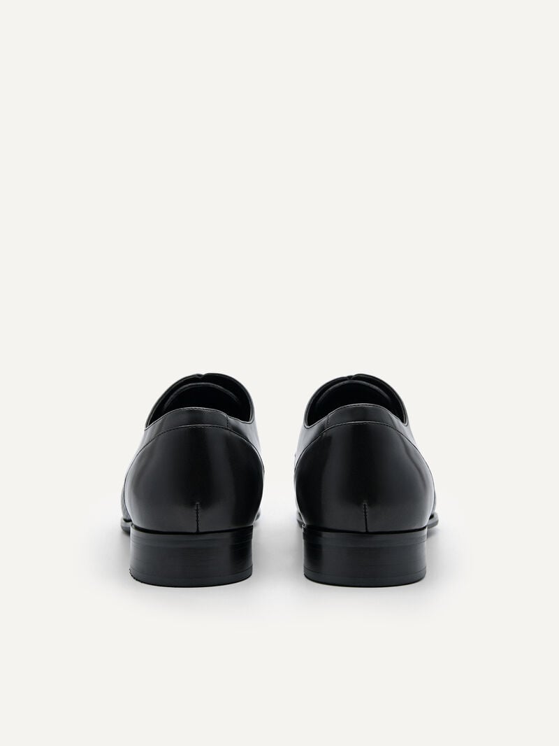 Pedro Brando Leather Shoes Men Derby Shoes Black | Q9Q-1910