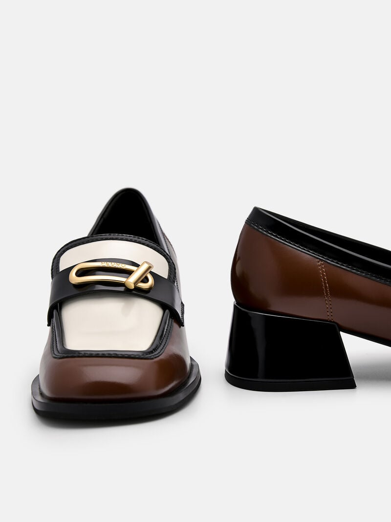 Pedro Brie Leather Loafers Women Low Heels Multi | Q9Q-1493