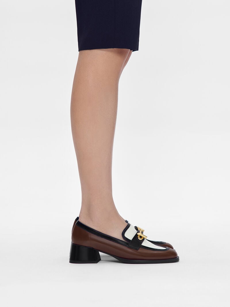 Pedro Brie Leather Loafers Women Low Heels Multi | Q9Q-1493