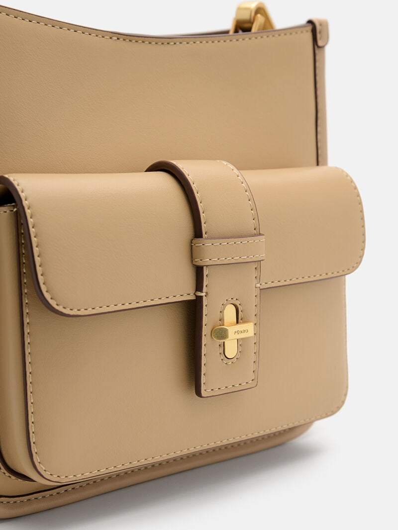 Pedro Brie Squared Bags Women Shoulder Bags Sand | Q9Q-1294