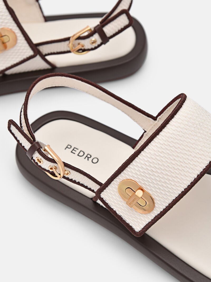 Pedro Brie Thong Sandals Women Flats Beige | Q9Q-1908
