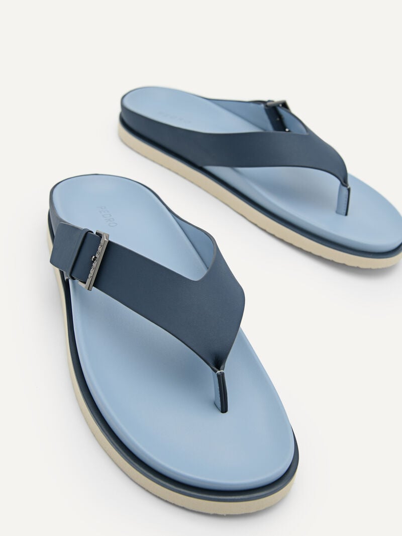Pedro Buckle Thong Men Sandals Navy | Q9Q-1903