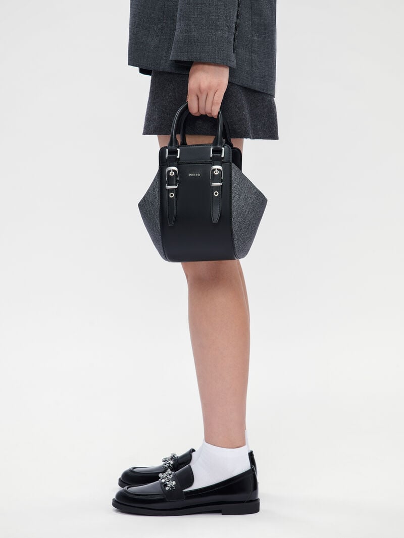 Pedro Cami Leather Loafers Women Flats Black | Q9Q-1899