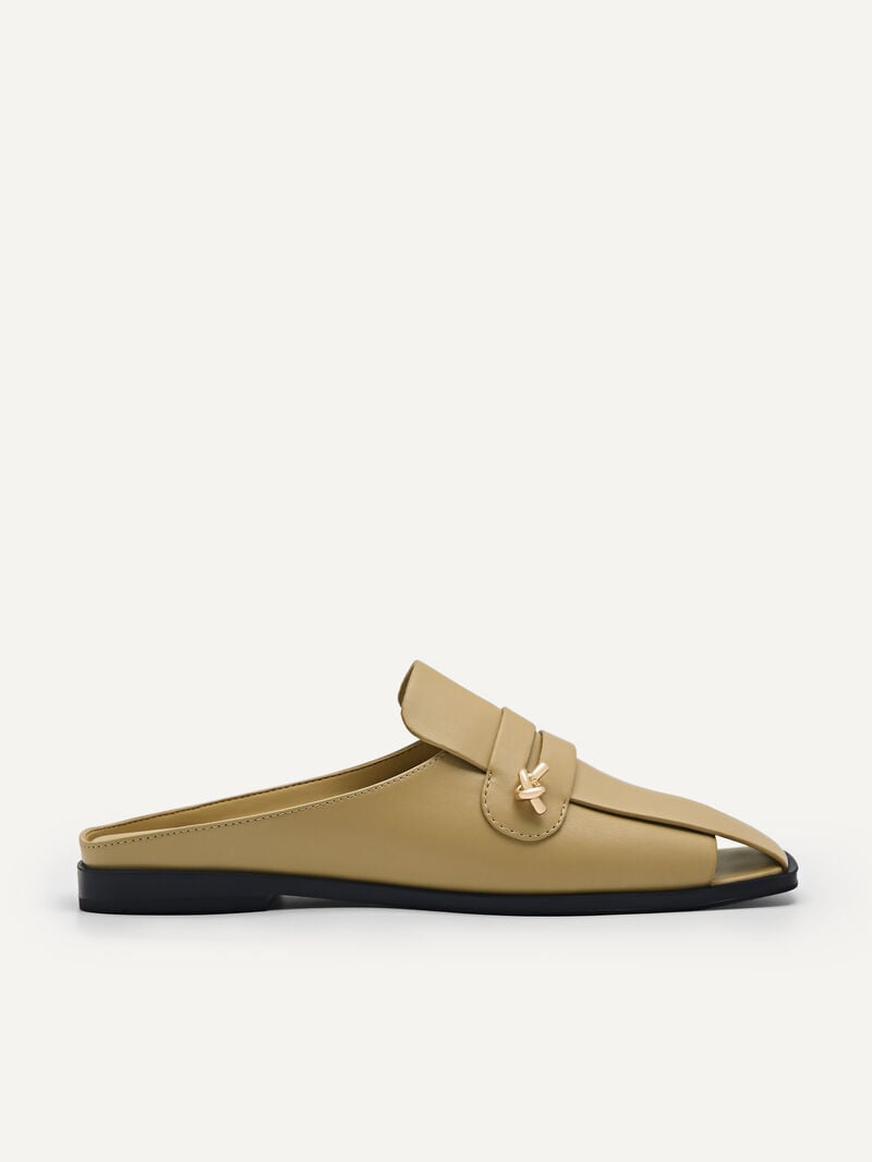 Pedro Carolyn Penny Mules Women Flats Sand | Q9Q-2108